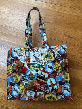 Harrods Multicolor London Landmark Tote